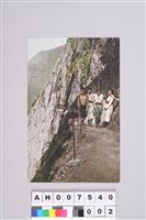 日治明信片：花蓮立霧溪流域太魯閣族人（於錐麓古道）藏品圖，第5張